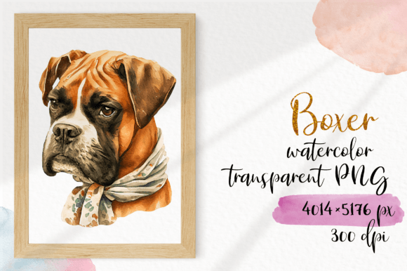 Download Boxer Dog Wearing a Bandana - Boxer Collection
