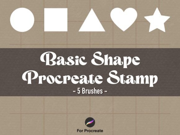 Download 5 Basic Shapes Procreate Brush Stamp - Premium Bundle