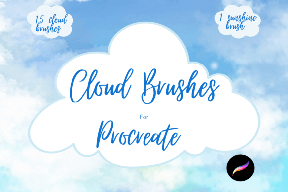 Download Procreate Cloud Brushes X 16 - Cloud brush Collection