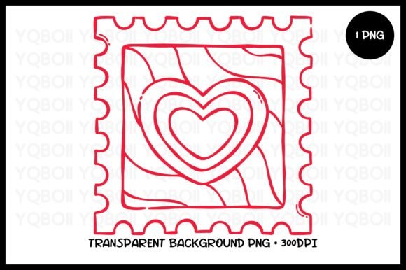 Download Hand Drawn Heart Stamp PNG - Heart stamp Collection